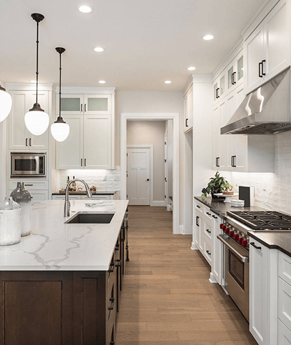 White Rock kitchen renovation with new cabinetry and island