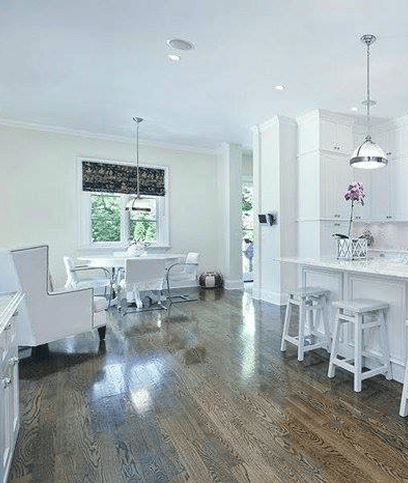 South surrey main-floor refresh new flooring new lighting