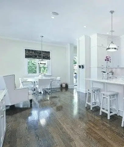 South surrey main-floor refresh new flooring new lighting